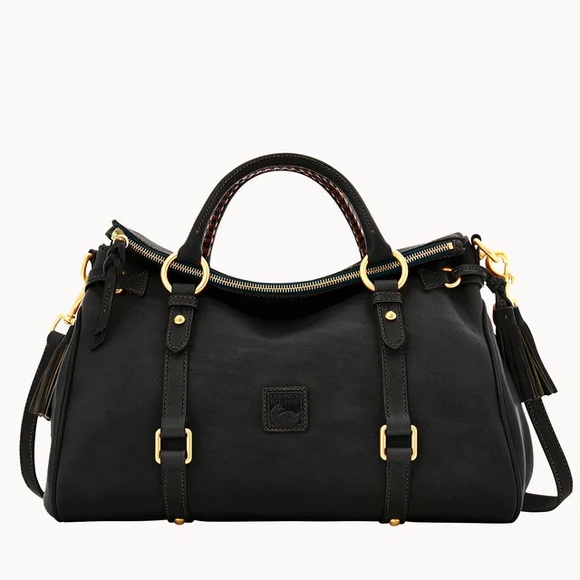 Dooney & Bourke Handbags - Dooney & Bourke Black Florentine Leather Satchel